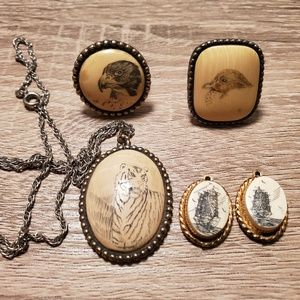 Scrimshaw jewelry